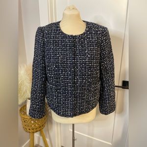 J Crew Blue Wool Jacket Size 12